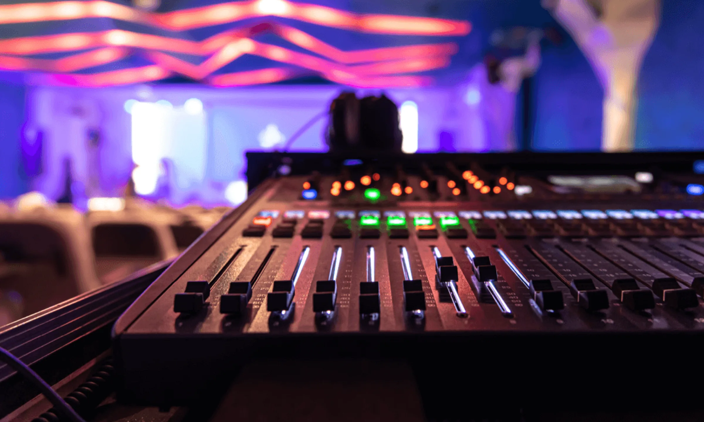 Mixing console
